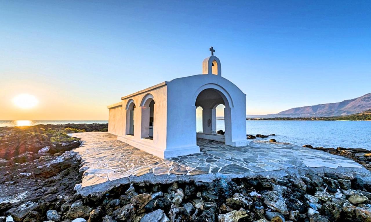 Orientem Villa Heated Pool Georgioupoli Bagian luar foto